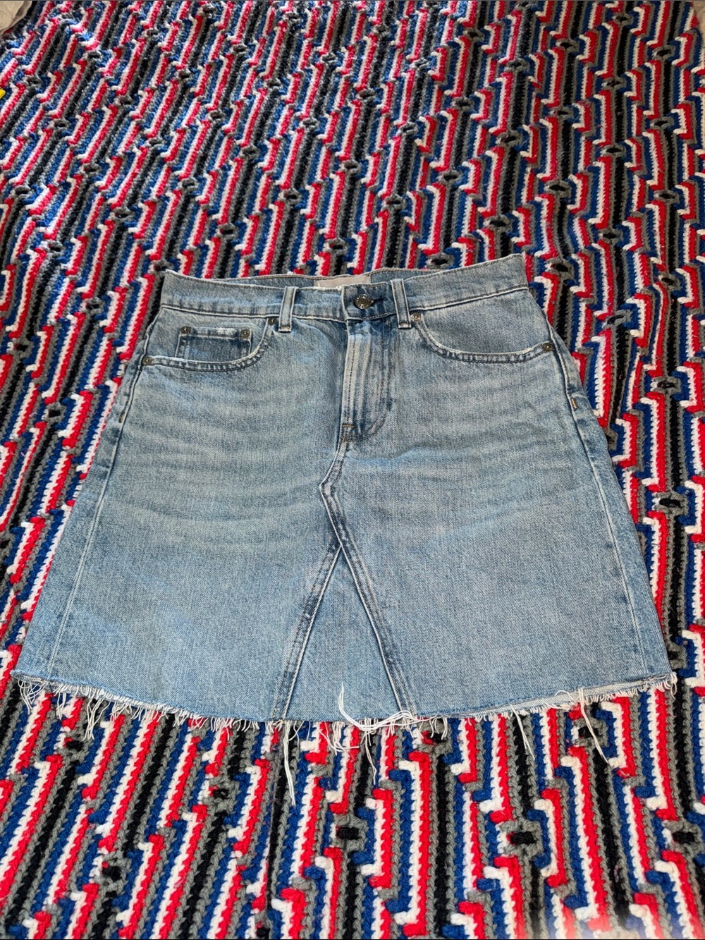 Everlane The Denim Reconstructed Cotton Skirt size 30